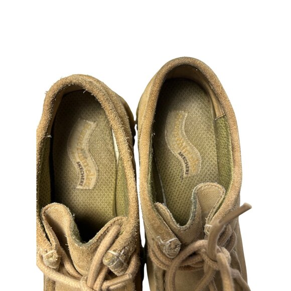 Vintage Skechers Suede Womens Platform Lace-Up Shoes With Lug Sole Beige Sz 9 - Picture 11 of 11